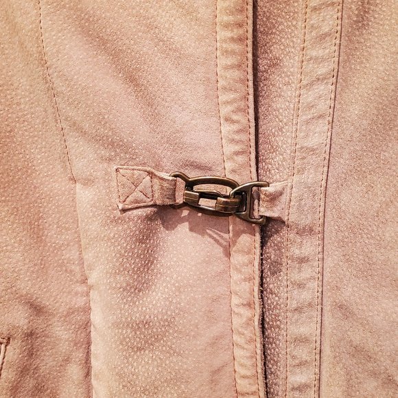 Gallery Lined Leather Coat with Hood - Picture 4 of 13